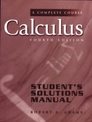 Calculus: Complete Course 0201519046 Book Cover