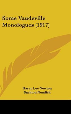 Some Vaudeville Monologues (1917) 1437189385 Book Cover