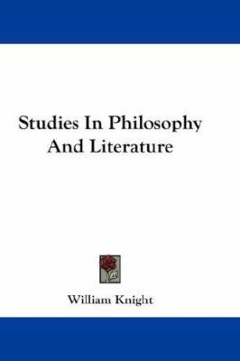 Studies In Philosophy And Literature 0548152748 Book Cover