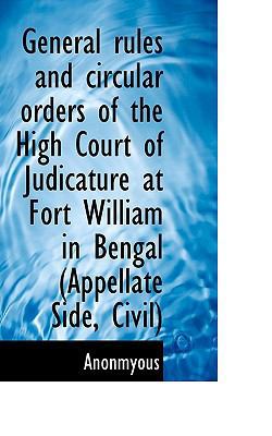 General Rules and Circular Orders of the High C... 1117276597 Book Cover