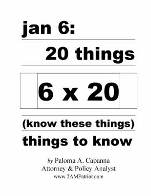 Paperback January 6 X 20 Things You Need to Know Book