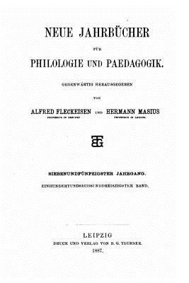 Neue Jahrbücher für Philologie und Paedogogik [German] 1530724813 Book Cover