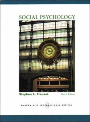 Social Psychology 0071119345 Book Cover