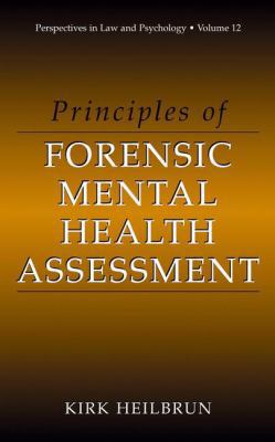 Principles of Forensic Mental Health Assessment 1475786050 Book Cover