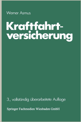 Kraftfahrtversicherung [German] 3409854045 Book Cover
