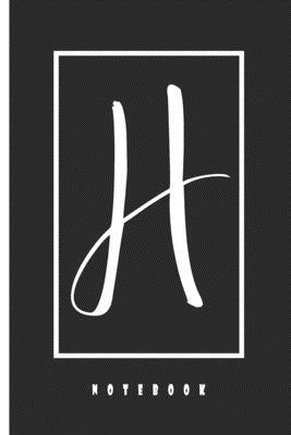 H | Monogram Initial Notebook: Lined Notebook / Journal Gift, 110 Pages, 6x9, Soft Cover, Matte Finish