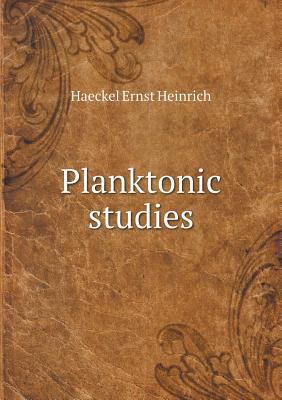 Planktonic studies 5518906056 Book Cover