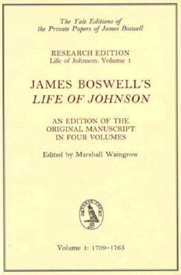 James Boswell's Life of Johnson: An Edition of ... 0300060602 Book Cover