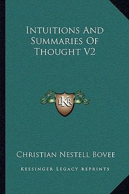 Intuitions And Summaries Of Thought V2 1163092444 Book Cover