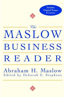 The Maslow Business Reader 0471360082 Book Cover