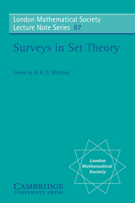 Surveys in Set Theory 0521277337 Book Cover