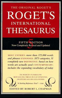 Roget International Thesaurus 0062720376 Book Cover