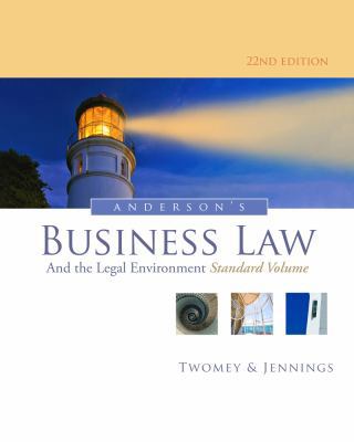 Anderson's Business Law and the Legal Environme... 1133587593 Book Cover
