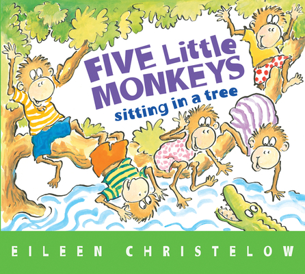 Five Little Monkeys Sitting in a Tree Board Book 0544083539 Book Cover