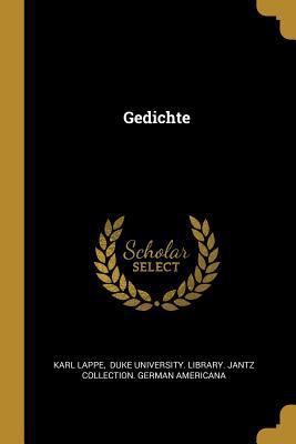 Gedichte [German] 0274745836 Book Cover