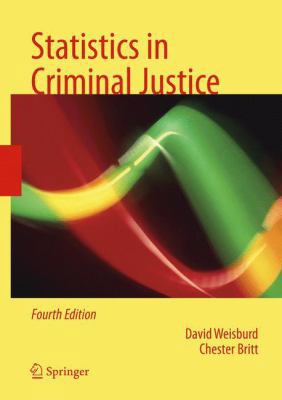 Statistics in Criminal Justice 146149169X Book Cover