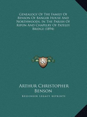 Genealogy Of The Family Of Benson Of Banger Hou... 1169641113 Book Cover