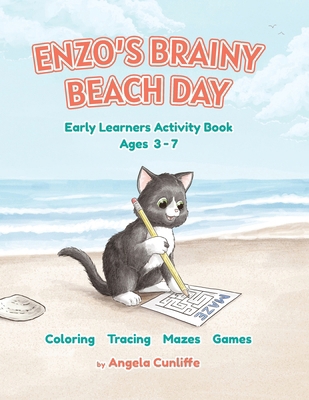 Enzo's Brainy Beach Day Early Learners Activity... B0GLG6979C Book Cover