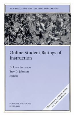 Online Student Ratings of Instruction: New Dire... 0787972622 Book Cover