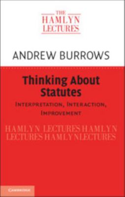 Thinking About Statutes 1108465781 Book Cover