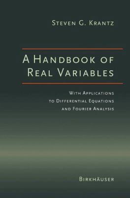 A Handbook of Real Variables: With Applications... 146126409X Book Cover
