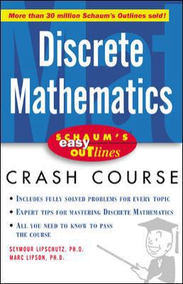 Schaum's Easy Outline of Discrete Mathematics 0071398775 Book Cover