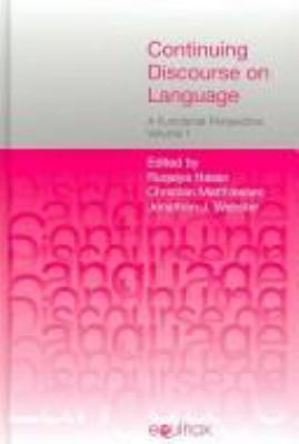 Continuing Discourse on Language: A Functional ... 1845531132 Book Cover