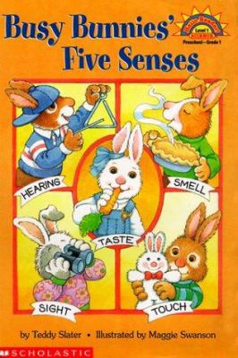 Busy Bunnies' Five Senses 0439099102 Book Cover