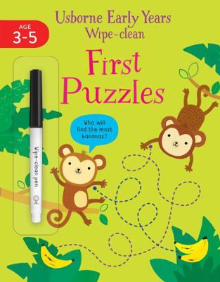 Early Years Wipe-Clean First Puzzles (Usborne E... 1474998631 Book Cover