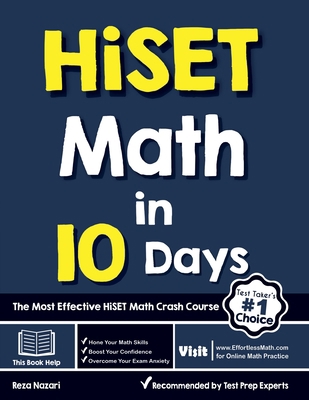 HiSET Math in 10 Days: The Most Effective HiSET... 1646122984 Book Cover
