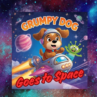 Grumpy Dog Goes to Space B0FYCGCCWL Book Cover