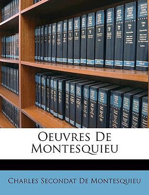 Oeuvres De Montesquieu 1147366047 Book Cover