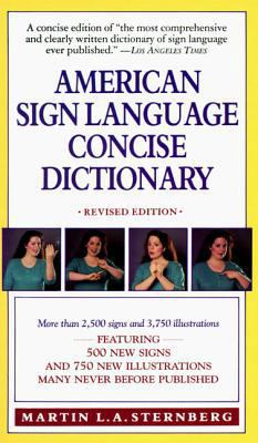 American Sign Language Concise Dictionary: Revi... 0062740105 Book Cover