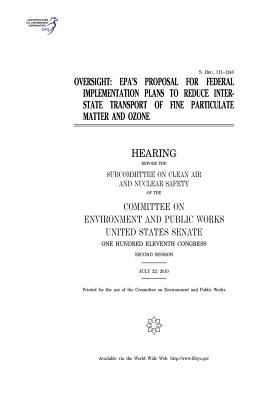 Oversight: EPA's proposal for federal implement... 1975785029 Book Cover