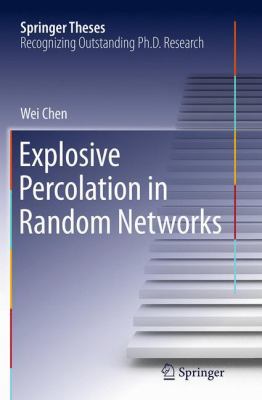 Explosive Percolation in Random Networks 3662515393 Book Cover