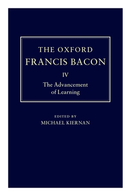 The Advancement of Learning 0198123485 Book Cover