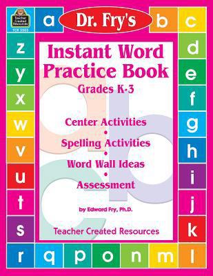 Instant Word Practice Book, Grades K-3: Center ... 0743935039 Book Cover