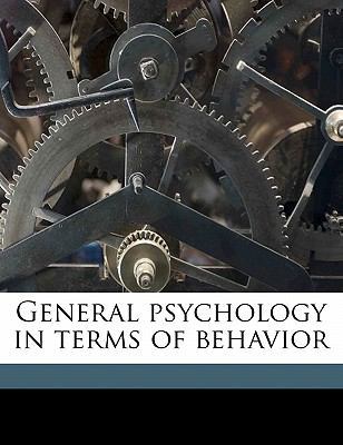 General Psychology in Terms of Behavior 114562667X Book Cover