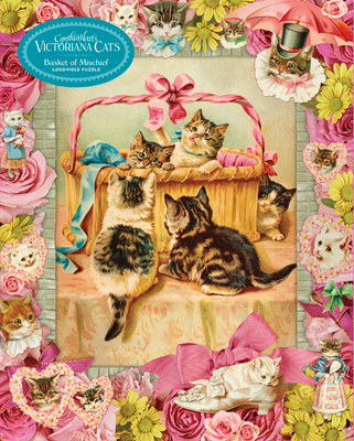 Hardcover Cynthia Hart's Victoriana Cats: Basket of Mischief 1,000-Piece Puzzle Book