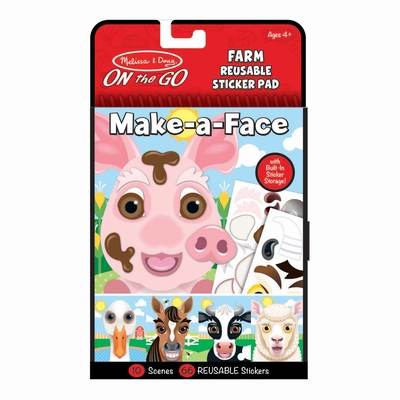 Product Bundle Make-A-Face Farm Reusable Sticker Pad Book