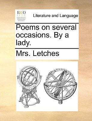 Poems on Several Occasions. by a Lady. 1170594832 Book Cover