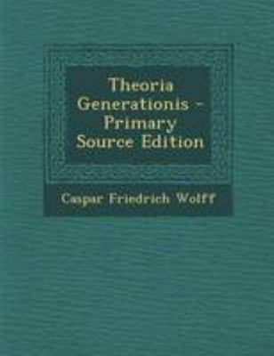 Theoria Generationis [Latin] 1294307096 Book Cover