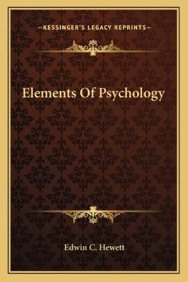 Elements Of Psychology 1163086533 Book Cover