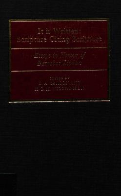 It Is Written: Scripture Citing Scripture: Essa... 0521323479 Book Cover