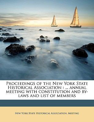 Proceedings of the New York State Historical As... 1149500123 Book Cover