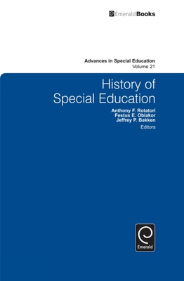 History of Special Education 0857246291 Book Cover