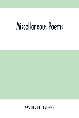 Miscellaneous Poems 9354504442 Book Cover