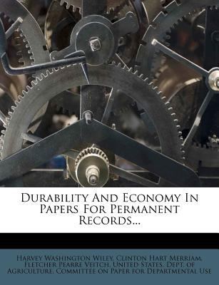 Durability and Economy in Papers for Permanent ... 1273055276 Book Cover