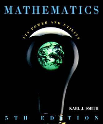 Mathematics: It's Power & Utility 0534344623 Book Cover