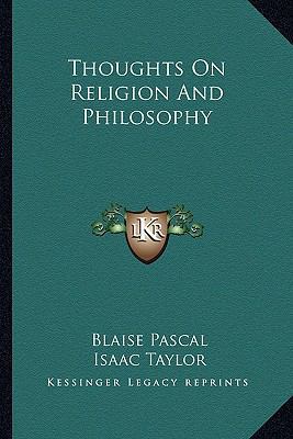 Thoughts On Religion And Philosophy 1163213950 Book Cover